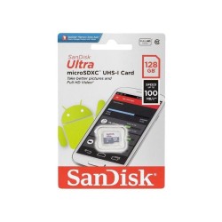 Sandisk Carte Mémoire Ultra MicroSDXC UHS-I -128 Gb Vitesse 100 Mb/s